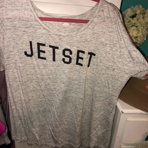Jet set graphic tee